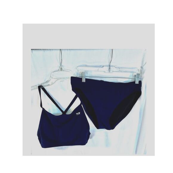 TYR Other - TYR Sport Women's Solid Diamondback Workout Bikini Swim Suit NWOT Navy